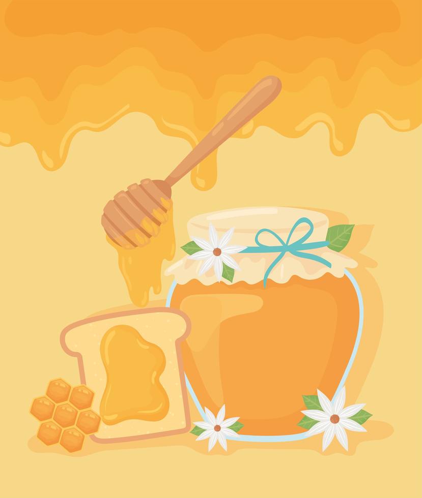 honingpot brood vector