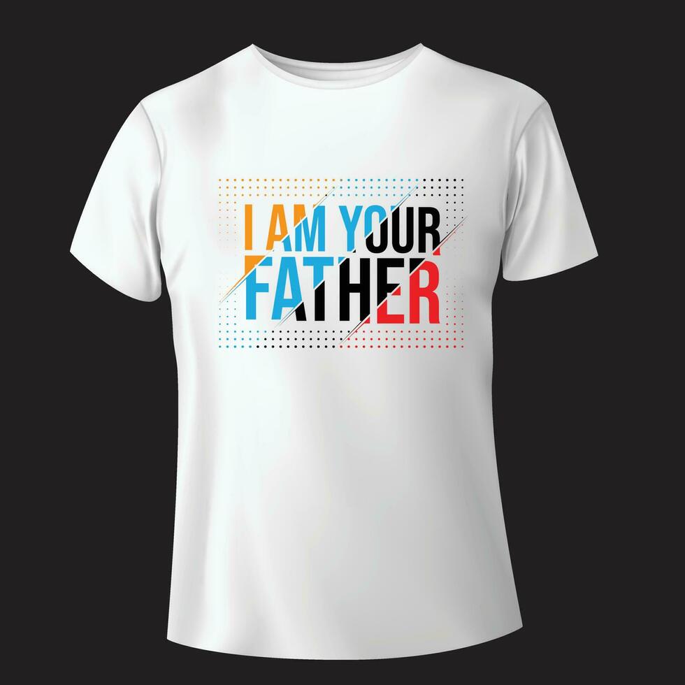 uniek gemakkelijk vader dag t-shirt ontwerp. vector