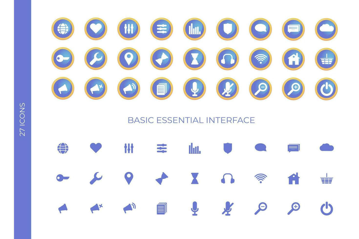 reeks van eenvoudig essentieel koppel pictogrammen vector