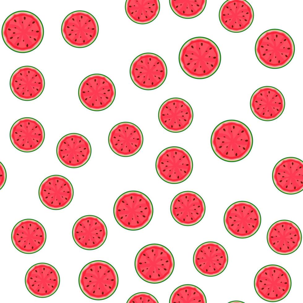 watermeloen naadloze patroon achtergrond sjabloon vector