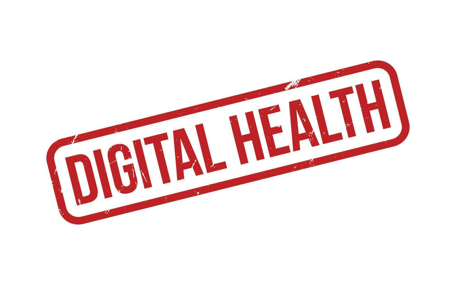 rood digitaal Gezondheid rubber postzegel zegel vector