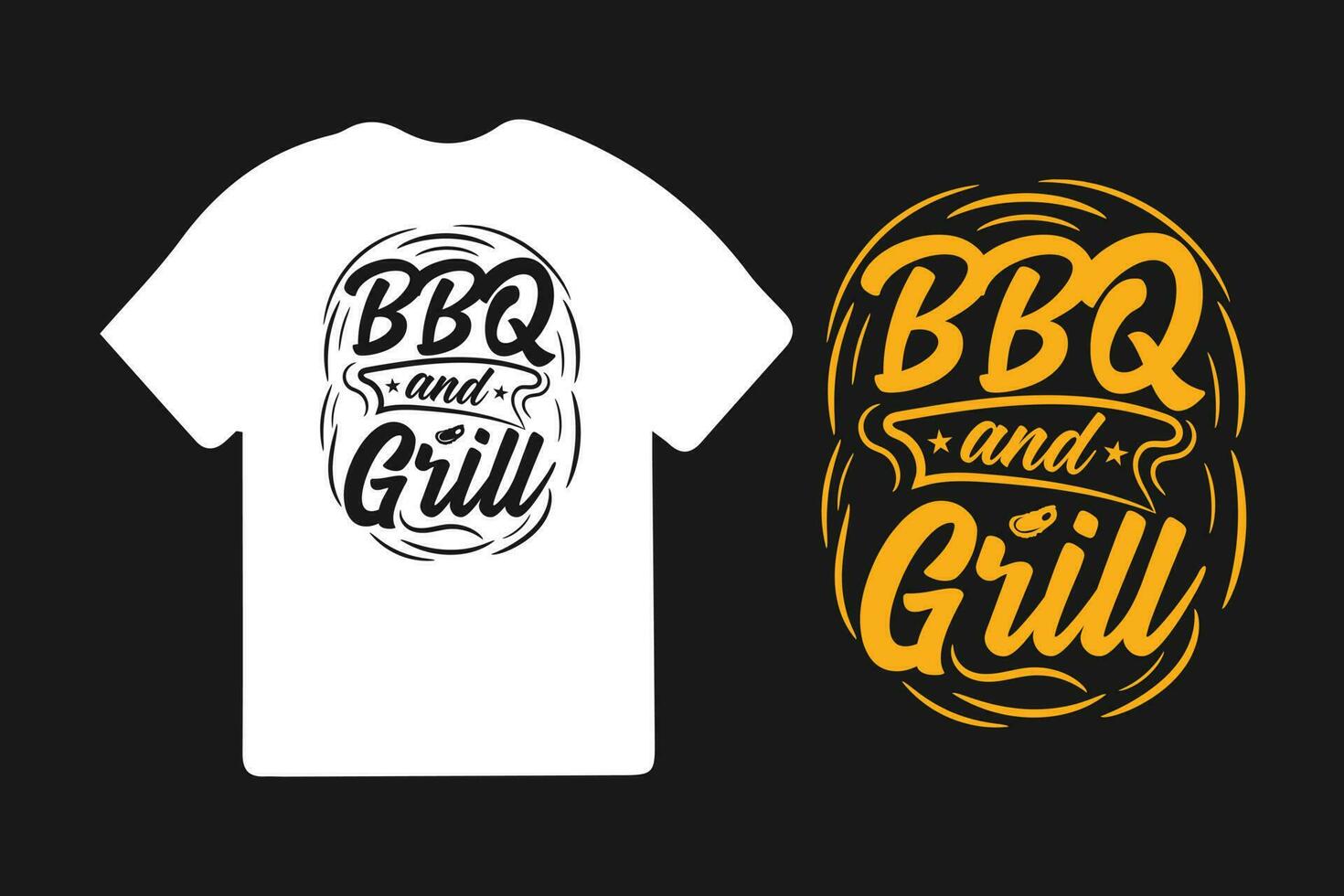 bbq typografie t-shirt ontwerp vector sjabloon, bbq t-shirt ontwerp. wijnoogst bbq t overhemd ontwerp.