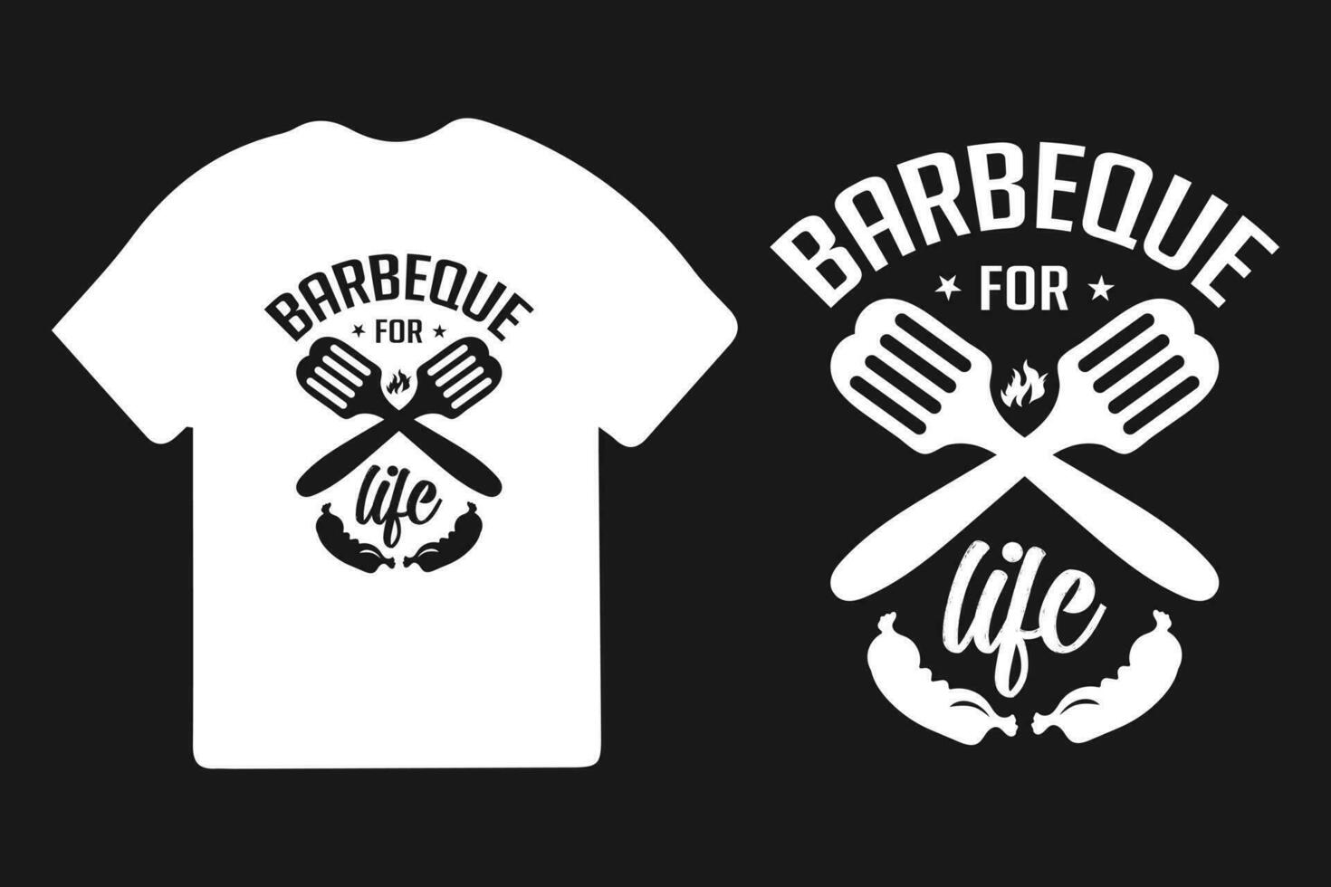 bbq typografie t-shirt ontwerp vector sjabloon, bbq t-shirt ontwerp. wijnoogst bbq t overhemd ontwerp.