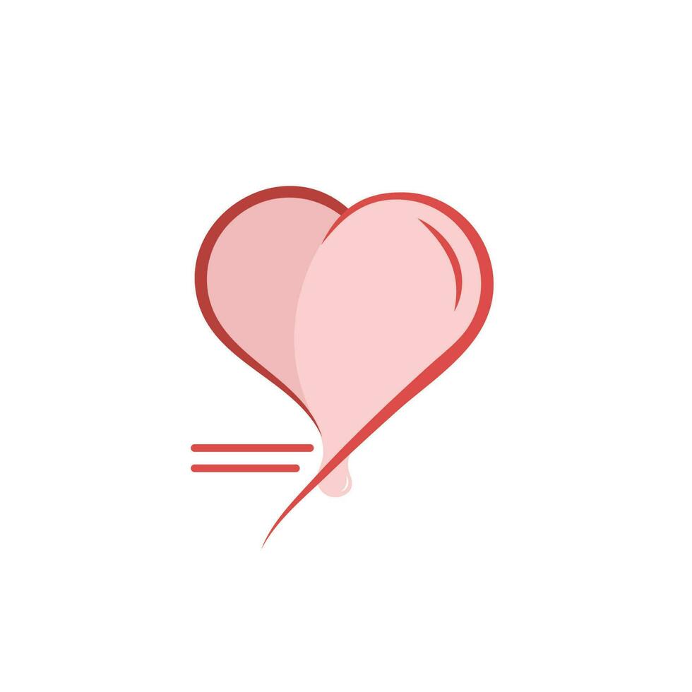 liefde logo ontwerp vector