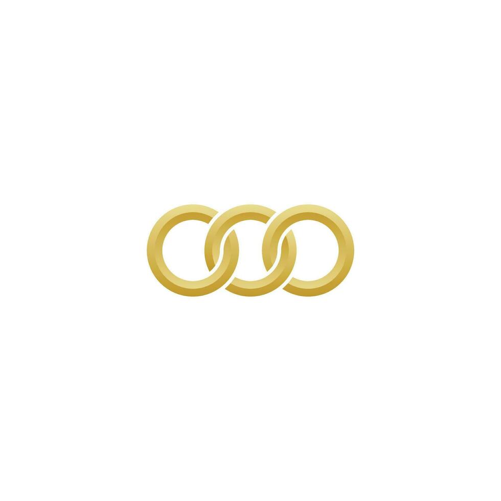 brieven ooo monogram logo ontwerp vector