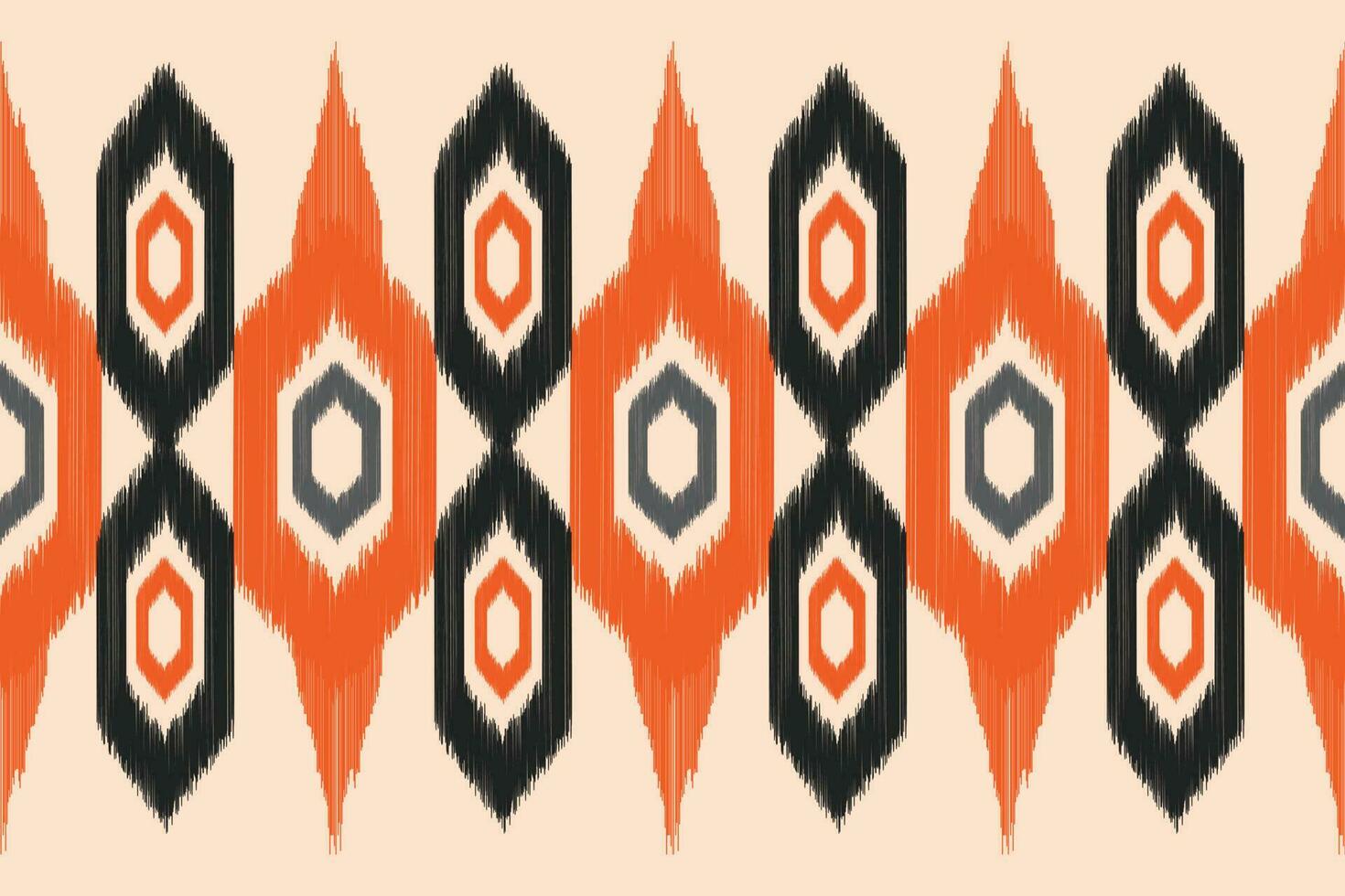etnisch ikat kleding stof patroon meetkundig stijl.afrikaans ikat borduurwerk etnisch oosters patroon bruin room achtergrond. abstract, vector, illustratie.voor textuur, kleding, sjaal, decoratie, tapijt, zijde. vector