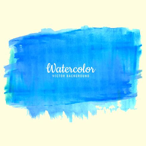 Blauwe aquarel splash achtergrond vector