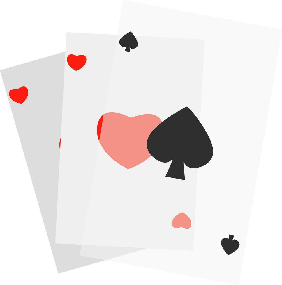 illustratie van spelen kaarten. vector
