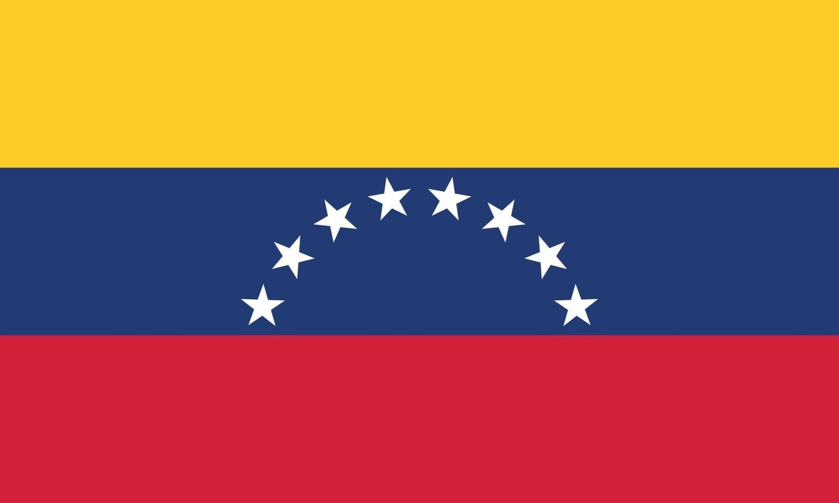 vectorillustratie van de vlag van venezuela vector