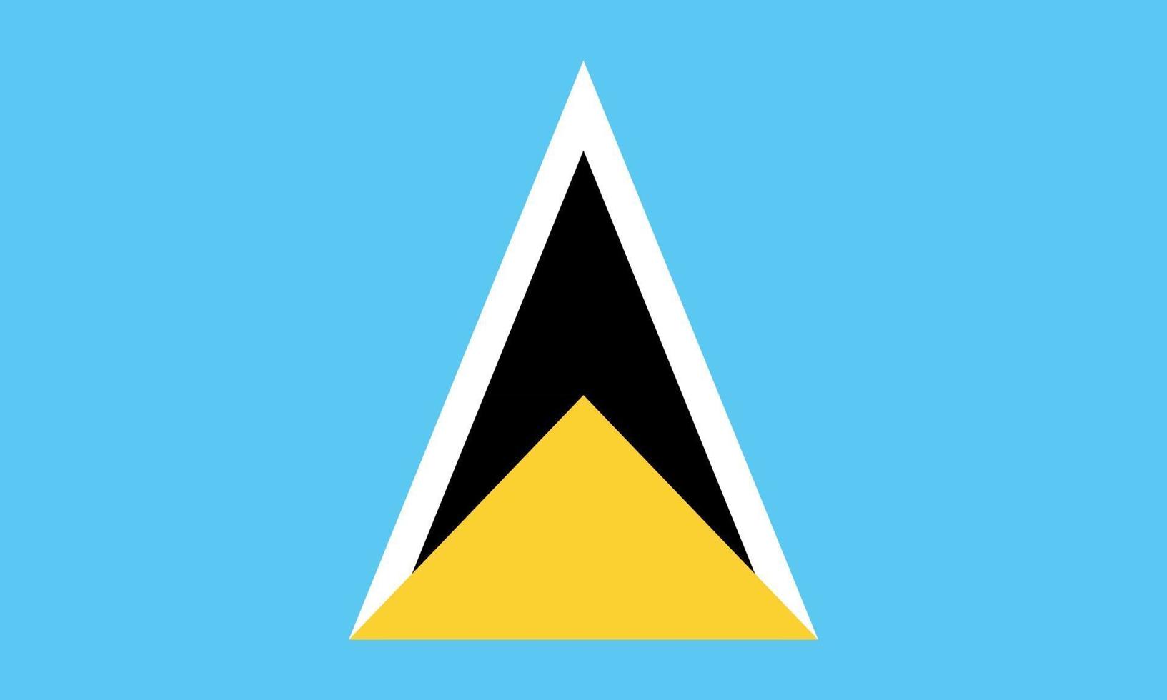 vectorillustratie van de vlag van saint lucia vector