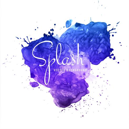 Abstracte penseelstreek voor ontwerp en kleurrijke aquarel splash vector