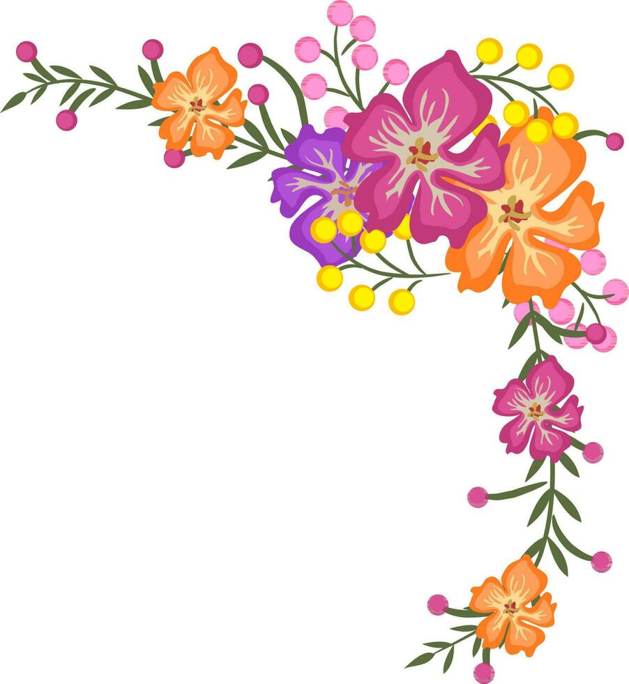 illustratie van kleurrijk bloemen. vector