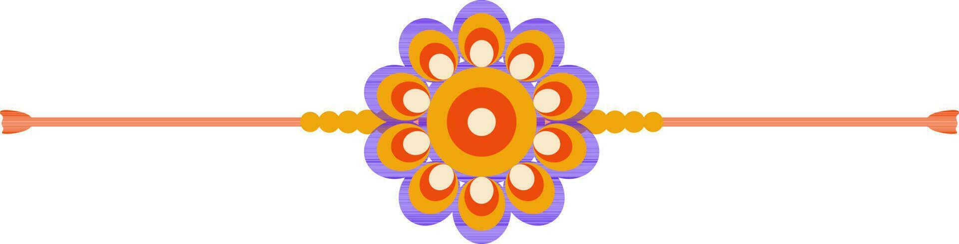 vlak illustratie van rakhi voor raksha bandhan. vector