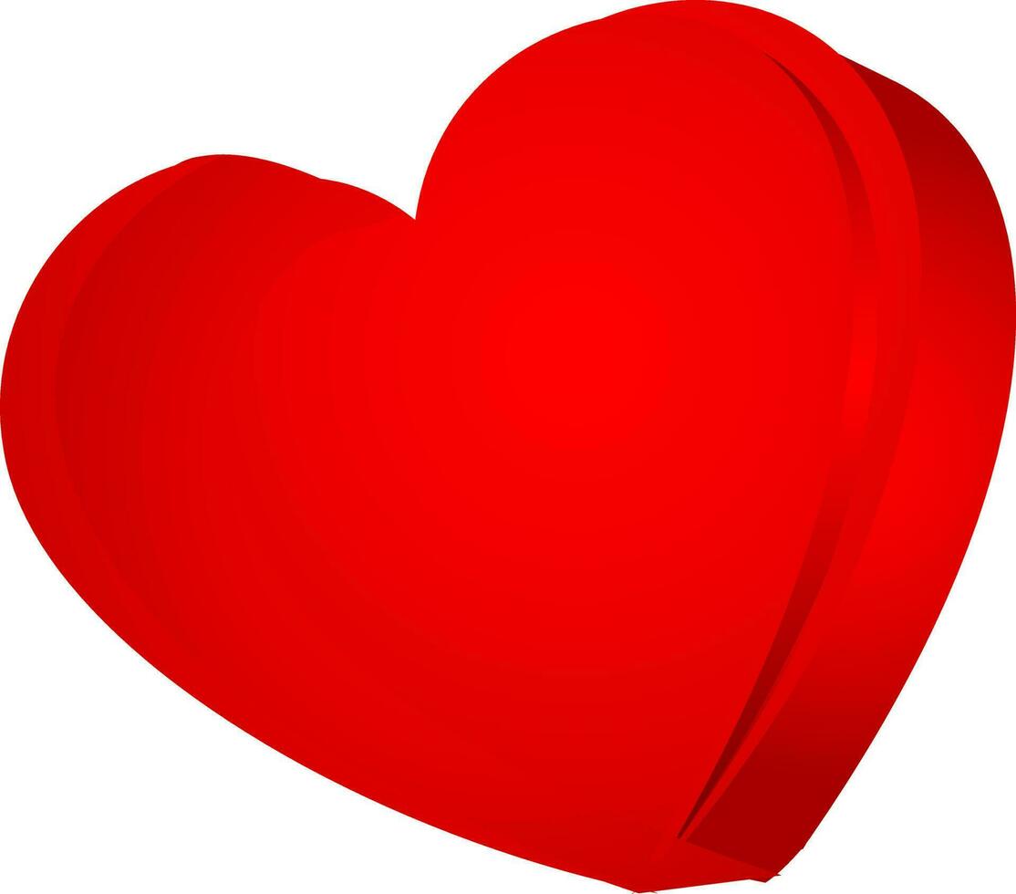 mooi glas hart voor valentijn. vector