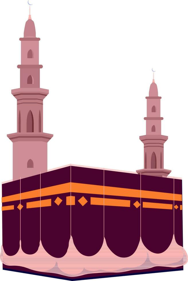 illustratie van een kaaba deelef. vector