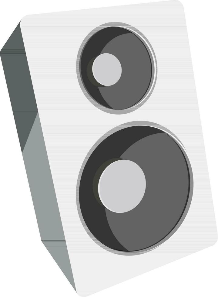 3d audio spreker ontwerp. vector