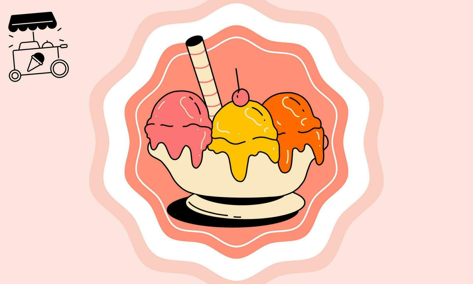 voedsel en drankjes logo reeks ontwerp illustratie, merk identiteit embleem vector