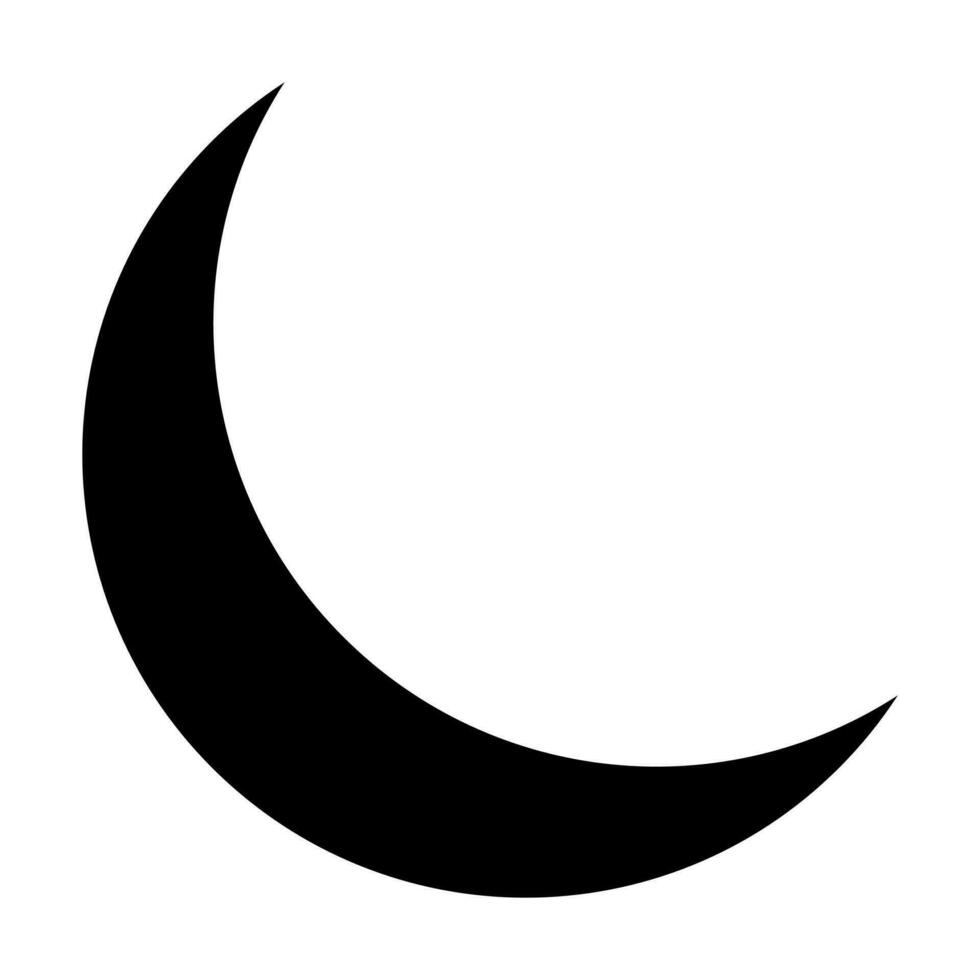 nieuw maan glyph icoon ontwerp vector