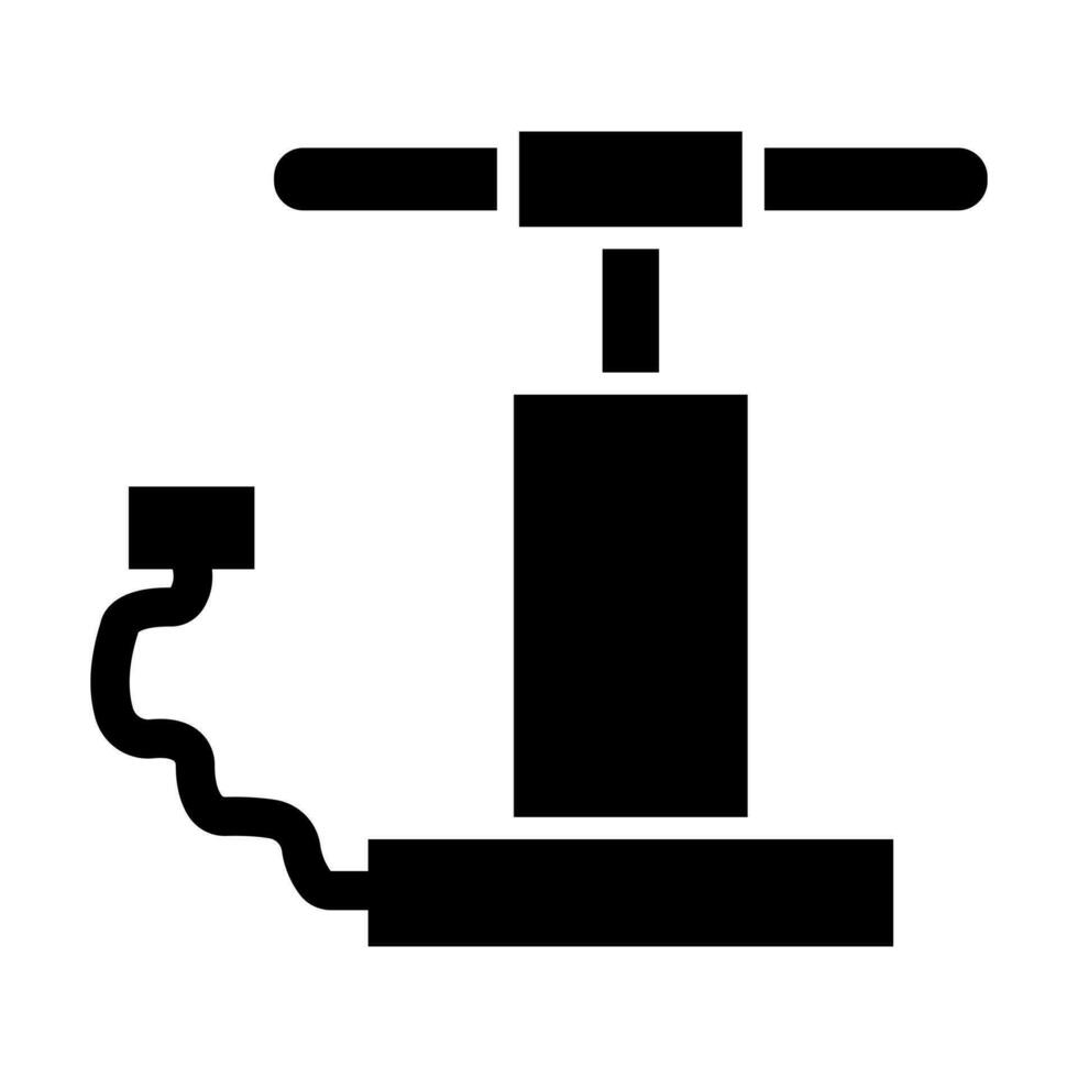 hand- lucht pomp glyph icoon ontwerp vector