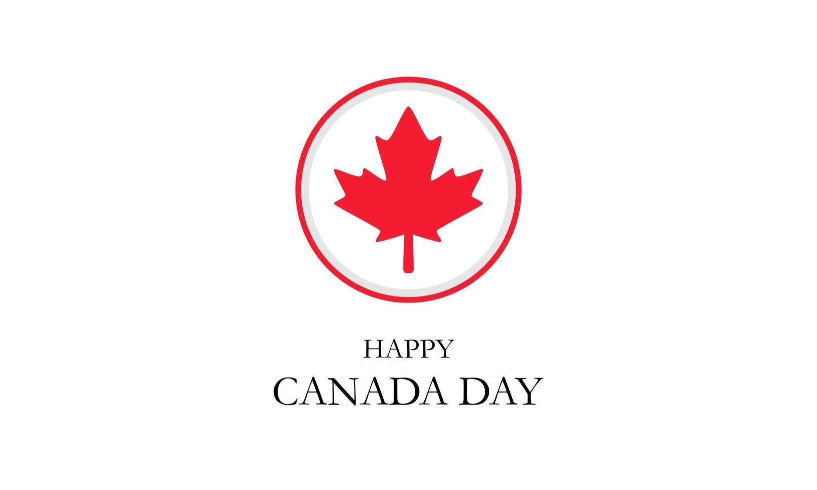 Canada dag achtergrond met esdoorn bladeren en canada vlag happy canada day vector