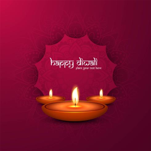 Modern mooi diwali modern ontwerp vector