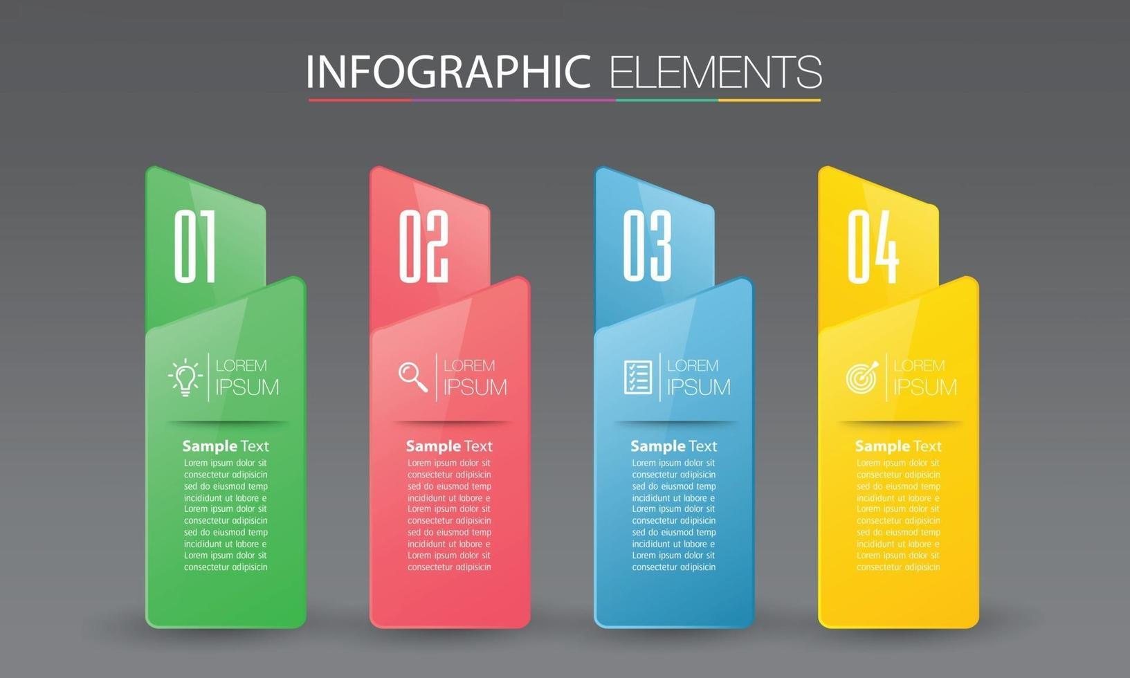 moderne tekstvak sjabloon banner infographics vector