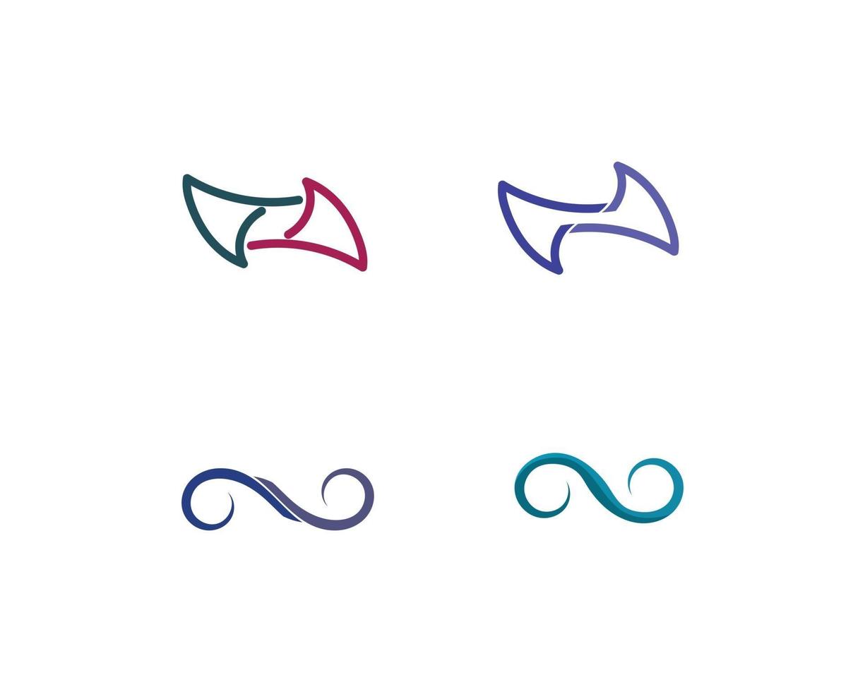 oneindig logo en symboolsjabloon pictogrammen app vector