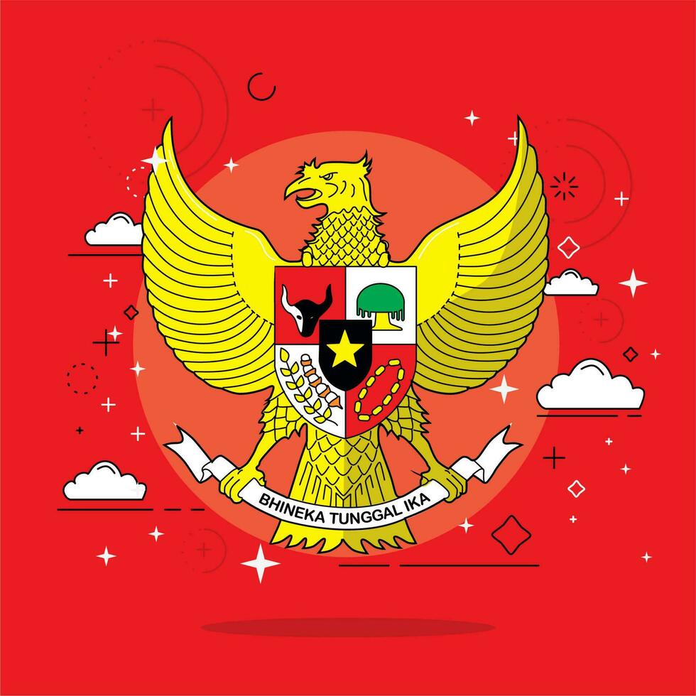 vector garuda pancasila simbol van Indonesië