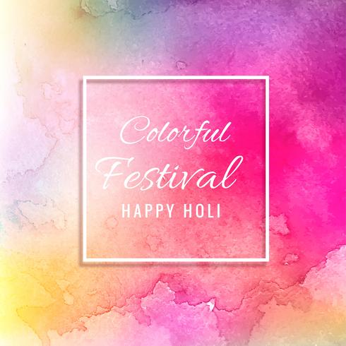 illustratie van kleurrijke Happy Holi achtergrond voor Festival van C. vector