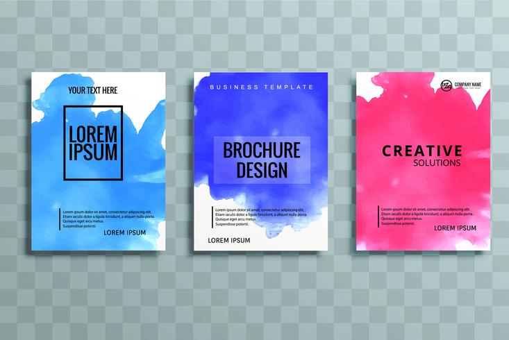 moderne zakelijke brochure set vector