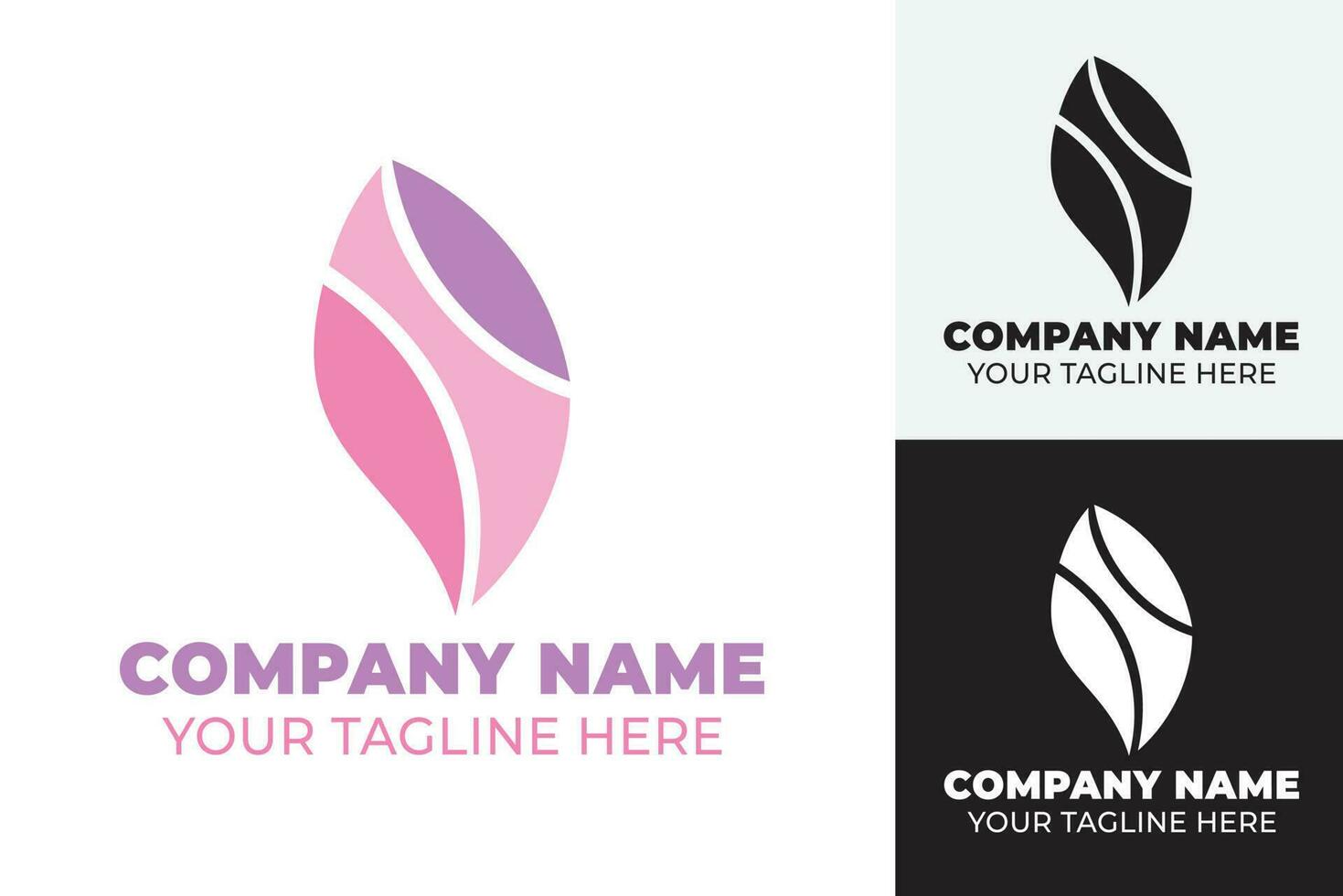 vrouwelijk logo verzameling en bedrijf. premie pro vector