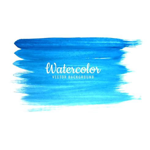 Hand getrokken aquarel beroerte blauwe schaduw achtergrond vector