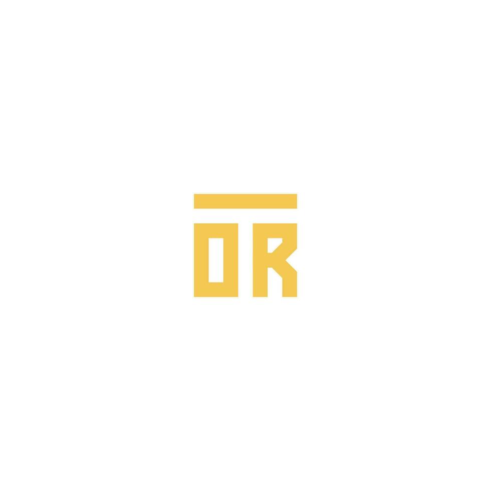brieven tor ort plein logo minimaal gemakkelijk vector