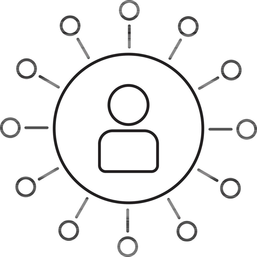 netwerken teken of symbool. vector