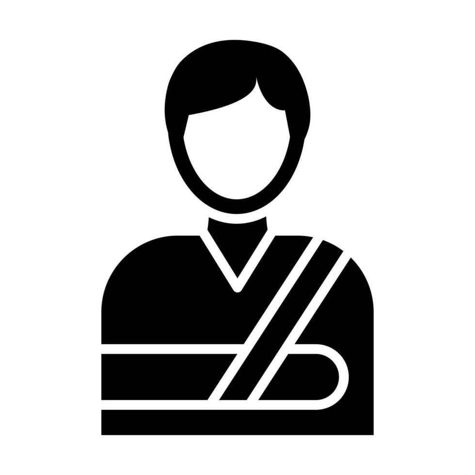 verbonden persoon glyph icoon ontwerp vector