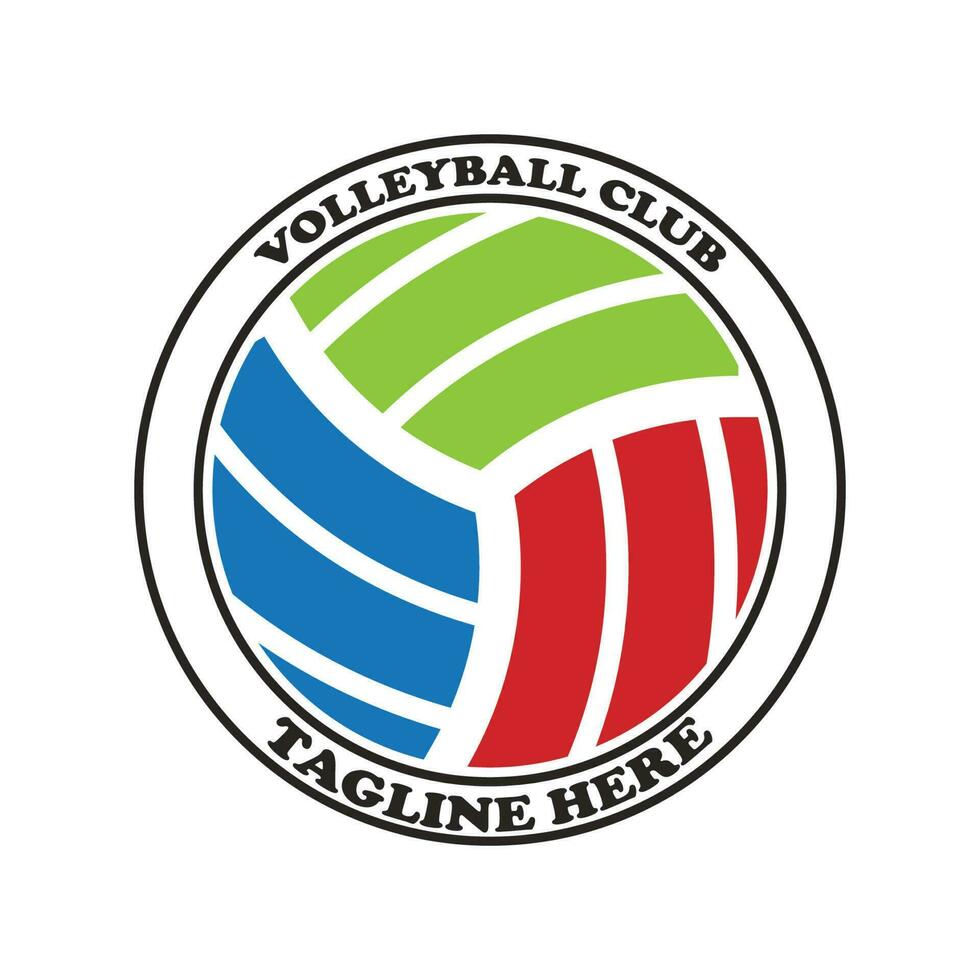 volleybal team logo vector