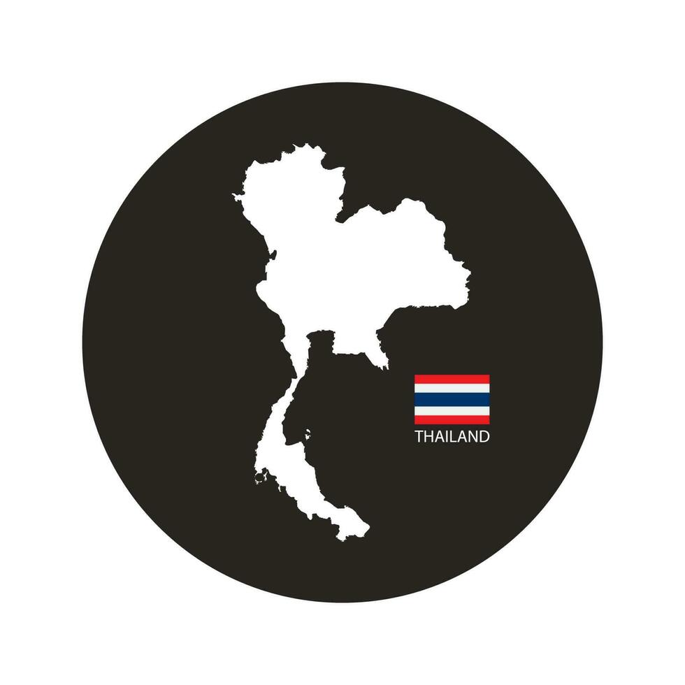 Thailand kaart logo vector