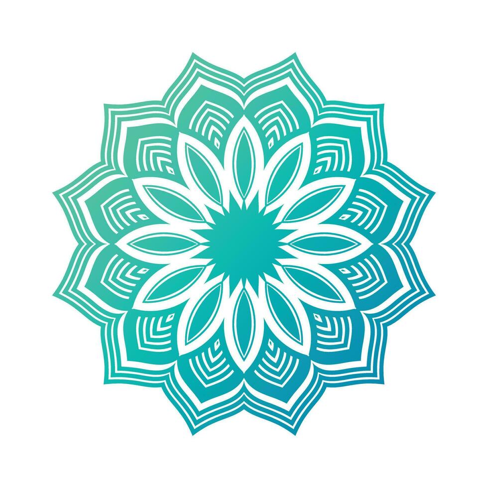 mooi groen kleur mandala ontwerp vector sjabloon