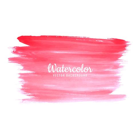 Abstract helder roze de slagontwerp van de waterverfborstel vector