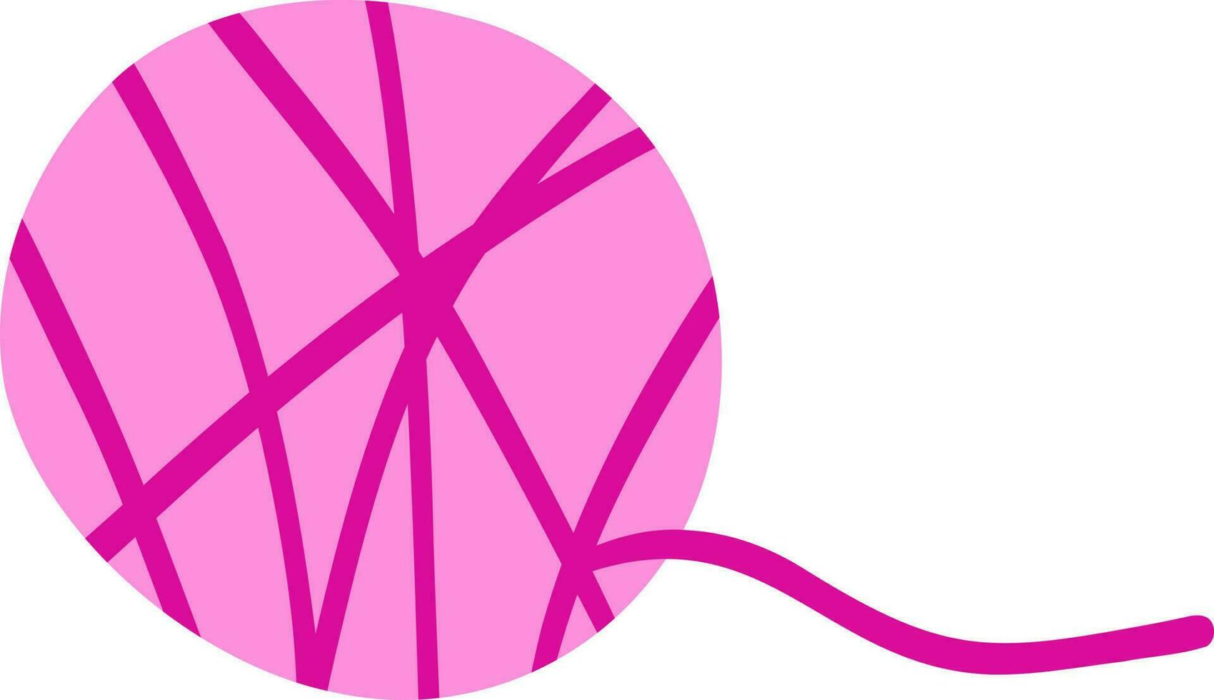 roze bal van draad vector