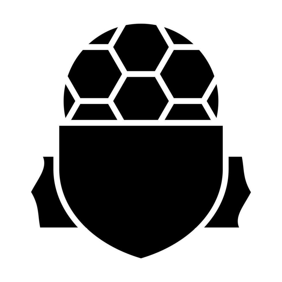 Amerikaans voetbal banier glyph icoon ontwerp vector