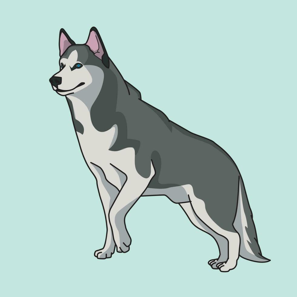 illustratie vectorafbeelding van hond vector