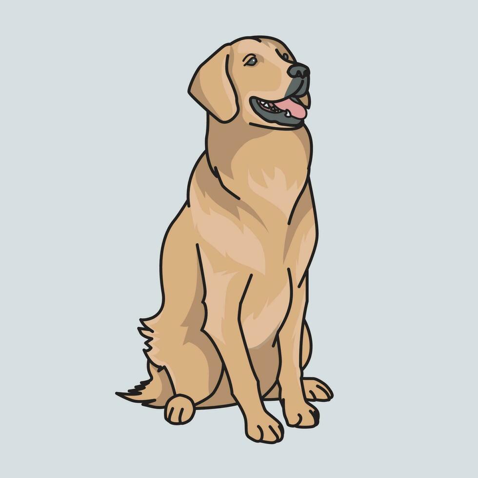 illustratie vectorafbeelding van hond vector