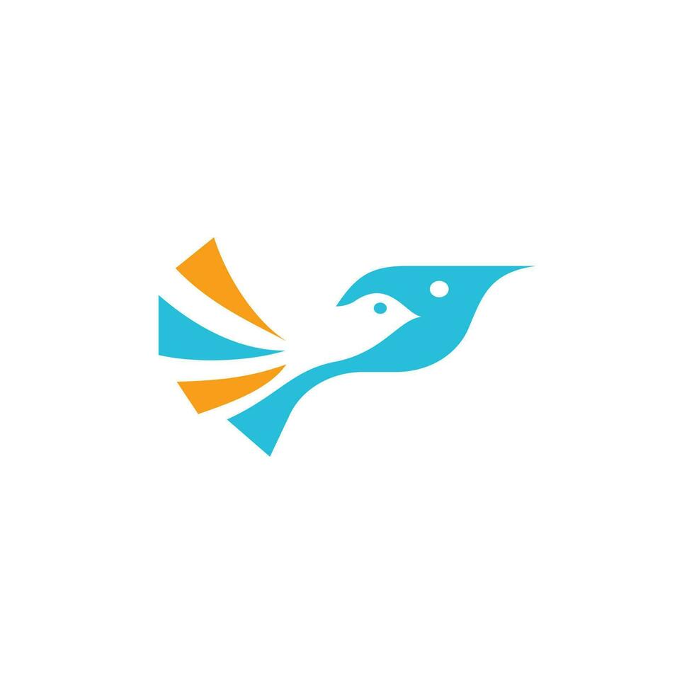 vogel modern minimaal dier creatief logo ontwerp vector