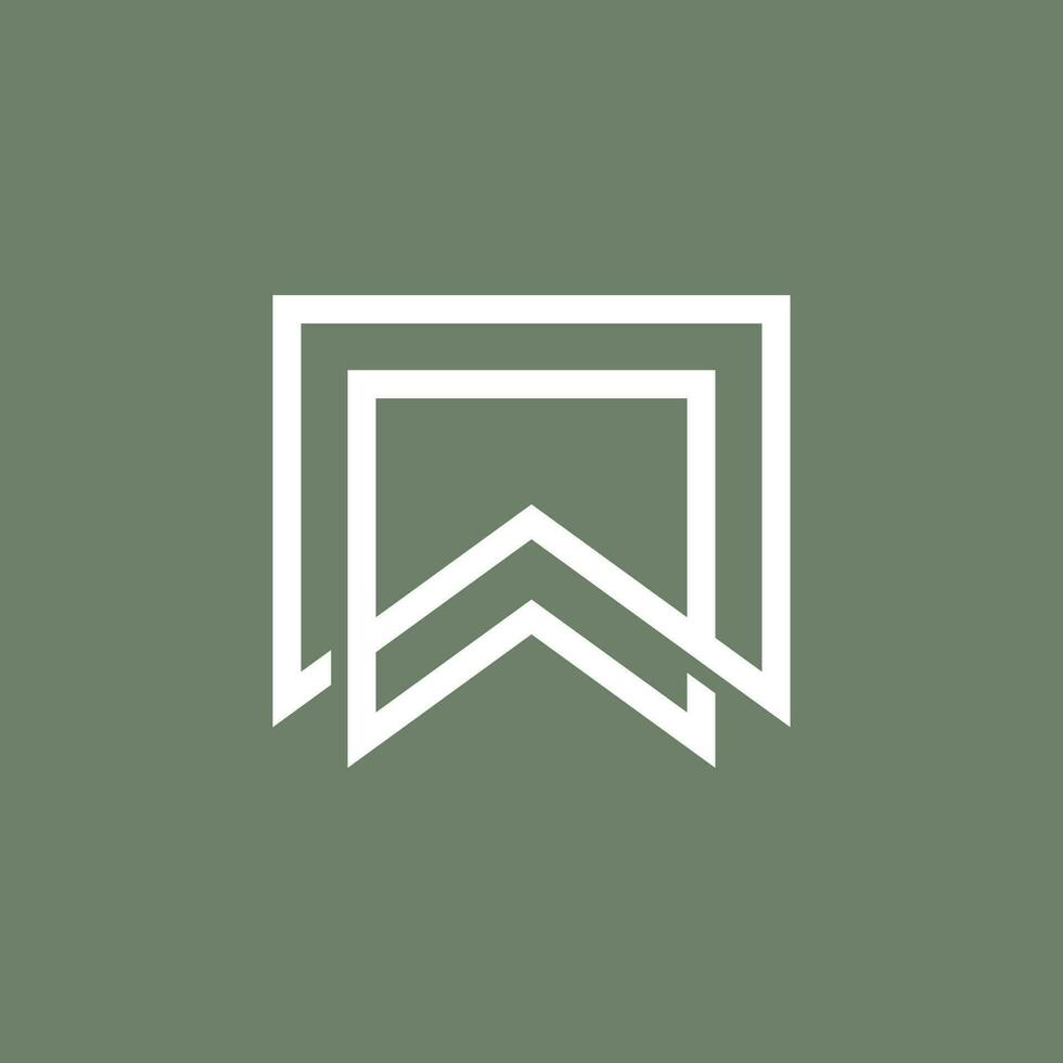 bladwijzer huis echt landgoed logo ontwerp vector
