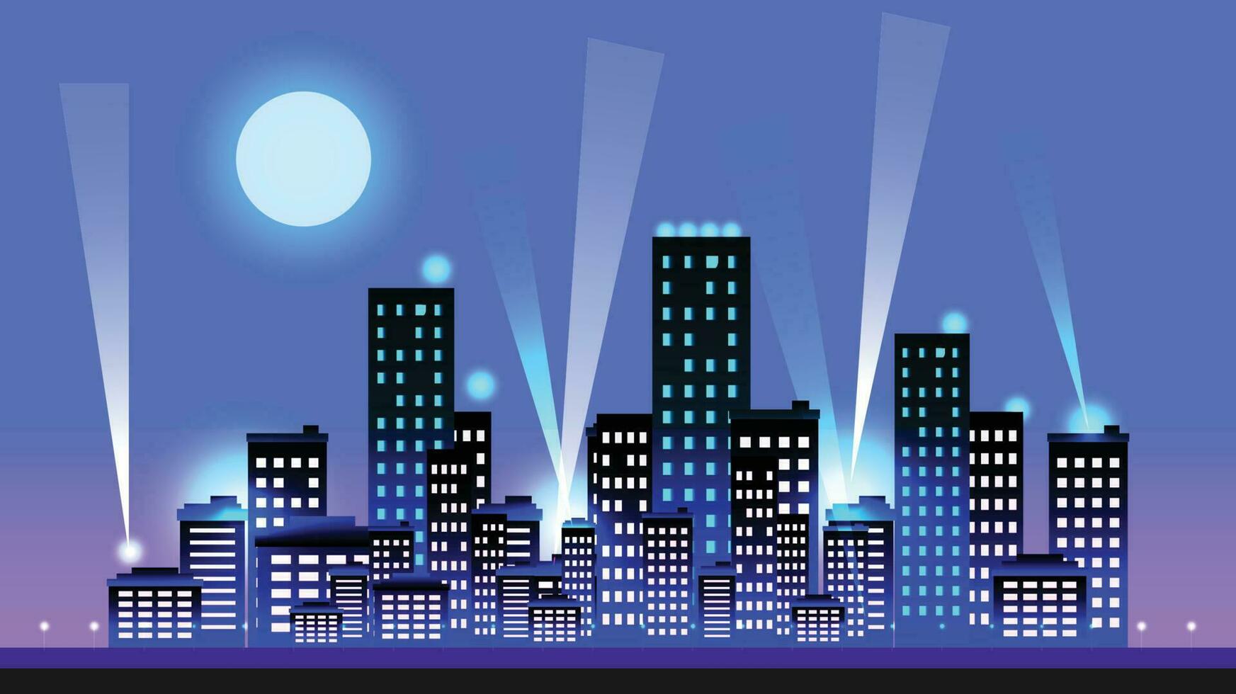 stad scape nacht vector