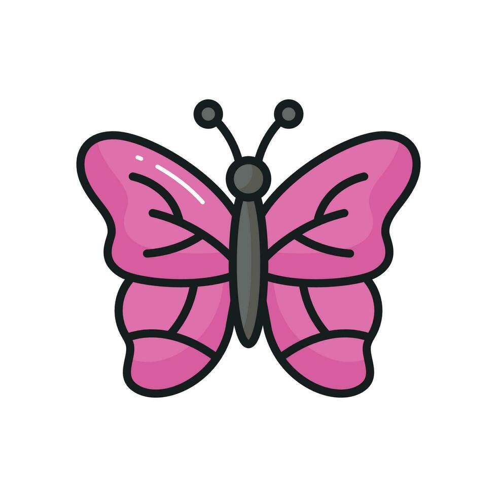 controleren deze prachtig ontworpen icoon van vlinder gemakkelijk naar gebruik en downloaden vector
