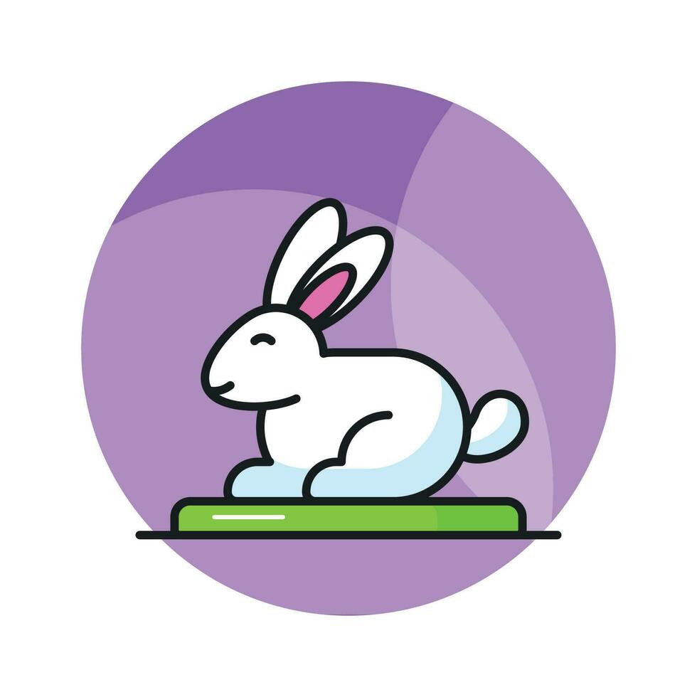 goed ontworpen icoon van konijn, concept icoon van huisdier dier in modieus stijl vector
