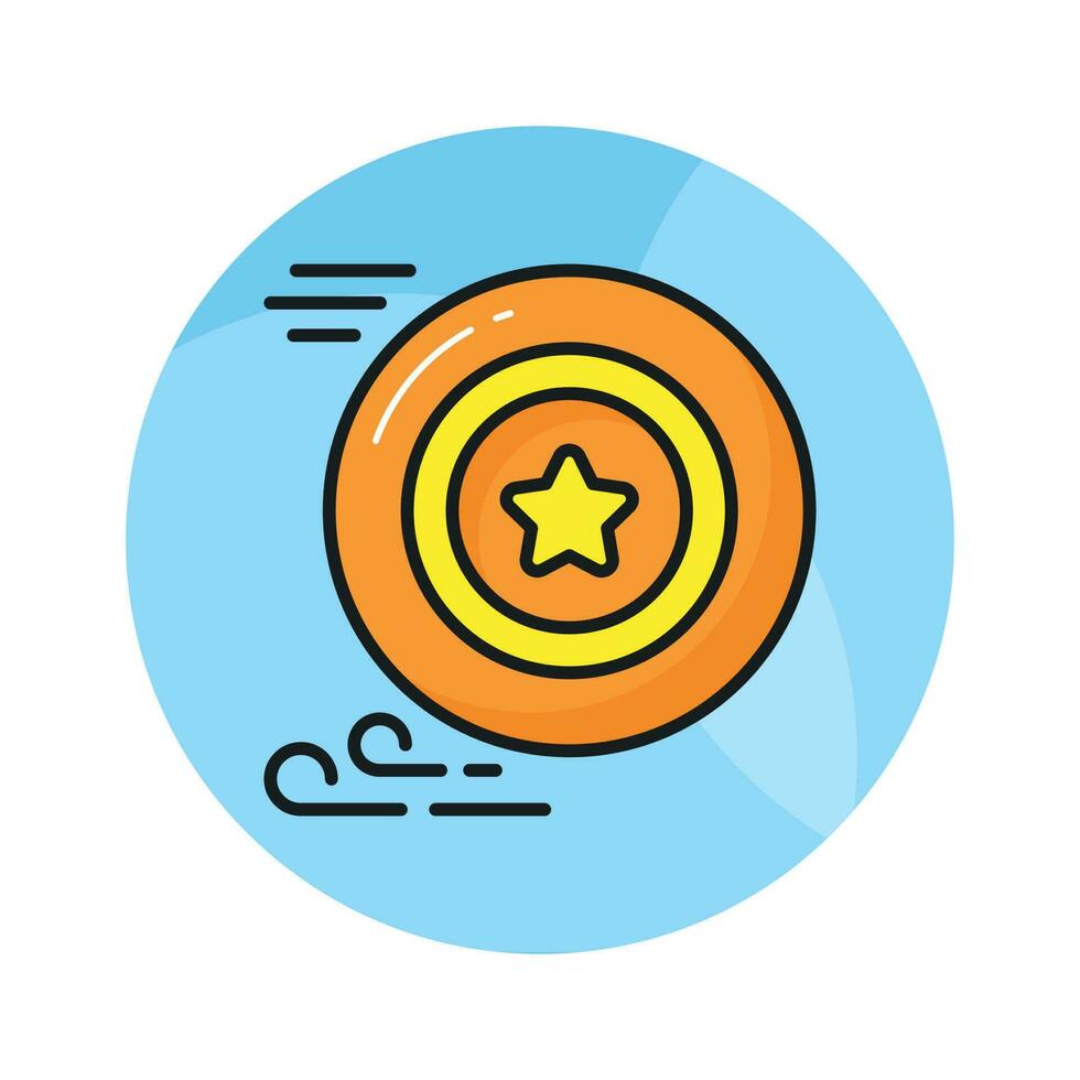 grijp deze prachtig ontworpen vector van frisbee in modern stijl, klaar naar gebruik icoon