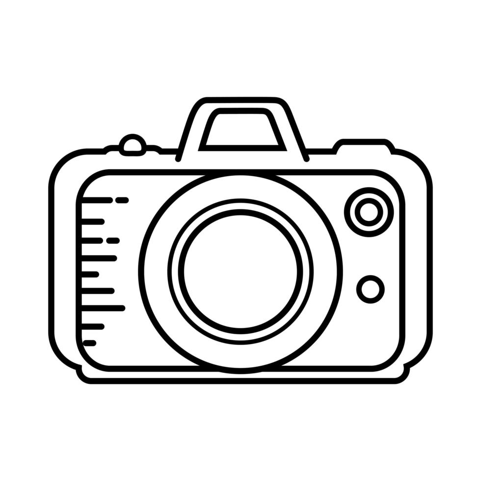 vintage fotografische camera vector